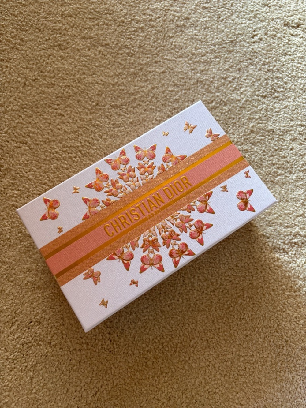 Christian Dior Butterfly Gift Box - Pink & Gold